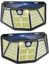 ソーラーライト 屋外 センサーライト 階段 ソーラー 電気代0 【自動点灯 310LED 5面発光 3つ知能モード 太陽光発電 IP67防水】 防災対策 ガーデン 屋外ウォール 壁掛け/庭先/表玄関/駐車場 両面