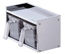 パール金属 調味料 ラック ストッカー 2個付 ステンレス メイドインジャパン 日本製 HB-1778