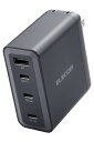 エレコム 充電器 150W USB PD対応 4ポート Type-C×3 1ポート最大100W 折りたたみ式プラグ GaN採用 PPS対応 温度保護機能 ブラッ...