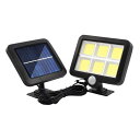 センサーライト LED 人感ライト ソーラー充電 ソーラーライト LED投光器 防水 防犯ライト 自動点灯 街灯 屋外 庭園灯 配線工事不要 SLS-6COB