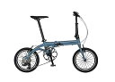 ルノー(RENAULT) 軽量・コンパクト 8.8kg 16インチ 7段変速搭載 折りたたみ自転車 PLATINUM LIGHT8 ブルー 52T×11T-28...