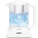 CHISHOU 電気ケトル 電気ポット 電気ケトル ガラスケトル 温度調節付 電気ポット 1.5L 湯沸かし器 ステンレス 自然保温力 空焚き防止機能 沸いたら...