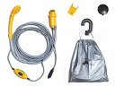 洗車・キャンプ・海水浴に携帯型電動ポータブルシャワー/12v シガーソケット電源OK
