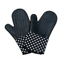 AngeliqueShop オーブンミトン 【耐熱・耐冷・防水性に シリコン素材!お料理をもっと快適に】 両手 鍋つかみ 滑り止め
