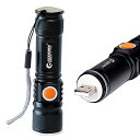グッド・グッズ 高輝度 1800LM USB 充電式 懐中電灯 強力 小型 IP65 防水 ハンディライト ledライト ズーム機能 アウトドア 防災対策 犬散...