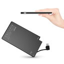 TNTOR モバイルバッテリー 軽量 小型 超薄 6.8mm 5000mAh ケーブル内蔵 Type-C対応 iPhone対応 専用 スマホ充電器 持ち運び便利...