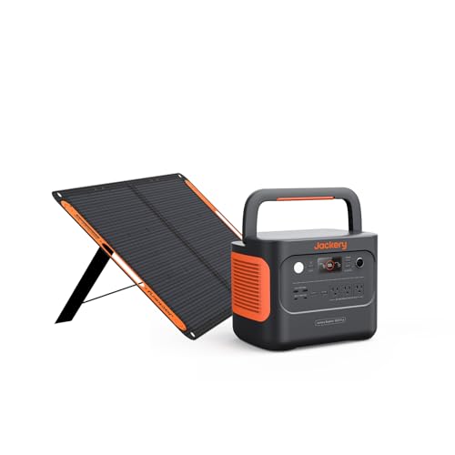 Jackery Solar Generator 1000 Plus ポータブル電源 100W ソーラーパネル SolarSaga100 1枚 2点セット リン酸鉄 1264Wh 大容量 AC出力(2000W 瞬間最大4000W) 1.7時間 フル充電 家庭用 アウトドア用 バックアップ電源のサムネイル