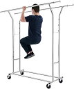 HOKEEPER ハンガーラック パイプハンガーラック 耐荷重200KG 業務用 3ウェイ ダブル 大容量 収納ラック 物干し スタンド 洋服ハンガー 衣類収納...