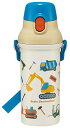 スケーター(Skater) 子供用 プラスチック 水筒 480ml 抗菌 はたらくクルマ 男の子 日本製 PSB5SANAG-A
