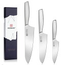 KEEMAKE 包丁セット 203mm 160mm 130mm 三徳包丁 ステンレス 食洗機対応 万能包丁 多機能 左利き対応 料理包丁 肉切り 菜切り 魚切り...