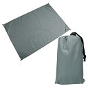 prendre レジャーシート 140cm×100cm コンパクト 防水 撥水 携帯 軽量 アウトドア ピクニック キャンプ 収納袋 カラビナ付属 (ダークグレ...
