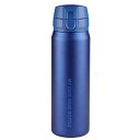 パール金属 水筒 ボトル マグボトル ワンタッチ 500ml 保冷 保温 スリムタイプ マットブルー マイカフェマグ HB-4784