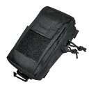 Goods Land 【 着脱 型 】 スマホ ポーチ アウトドア 登山 キャンプ 小物 収納 ミリタリー 黒 GD-TZNSMH