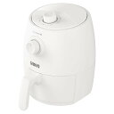 SAMKYO ノンフライヤー エアフライヤー 2L コンパクト 1-2人用 一人暮らし ノンフライヤー機 電子レシピ付き 電気フライヤー 油なし ヘルシー フライヤー F20 ホワイト