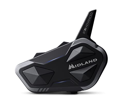 ミッドランド(MIDLAND) BT R1 Plus シングルパック C1529.12 バイク用 Bluetooth インカム 空間オーディオ対応 聴きながら話せる パラレルストリーミング 最大6人通話