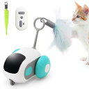 LATTCURE 猫 おもちゃ 自動 リモコン付き 電動ネズミ 猫 玩具 自動 USB充電式 2つモード ウィキッドマウス 猫の玩具 猫じゃらし 一人遊び 簡単操作 障害物自動回避 天然素材 運動不足 ストレス(4)