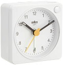 BRAUN/ブラウン 置き時計 アラームクロック ライト付き BC02XW Classic Analog Alarm Clock 正規輸入品 ホワイト テーブルクロック