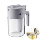 EsiFare 調味料ポット 塩入れ 調味料入れ 密閉 顆粒だし 容器 スプーン付き スプーン内蔵 スパイスボトル 保存容器 湿気防止 調味料ストッカー 調味料...