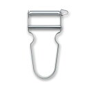 VICTORINOX(ビクトリノックス) STARピーラー ストレート 芽取り付きの皮むき器 シルバー 柔らかい果物の皮むきから硬い食材まで使える 6.0912