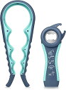 MAEXUS ジャーオープナー 多機能ボトルオープナー缶オープナーキット 関節炎の高齢者向けジャーオープナー 弱い手用ジャーオープナー ジャーオープナーグリップ...