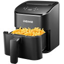DEIME エアフライヤー2.5L、スマートタッチ小型ミニエアフライヤー、ミニ 卓上 電気 フライヤー、 ベーキング、加熱、解凍、コンパクト静か、食洗机利用可能...
