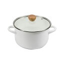 パール金属 カレー鍋 20cm ホーロー ほうろう ガラス蓋付 IH対応 オンリーワン・ステージ HB-6164