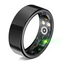 スマートリング 健康管理 【2024年新登場 & 12日間使用可能】 Android/Iphone対応 睡眠管理 スマート指輪 ヘルスケア 8種類運動モード 3種類データ測定機能 IP68防水USB磁気充電 カメラ制御 小型 超