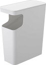 山崎実業(Yamazaki) ダストボックス & サイドテーブル ホワイト W38×D18.5×H45cm タワー tower ゴミ箱 ナイトテーブル 3988