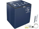 MTK 宅配ボックス 折りたたみ 大容量 75L 縦型 スリム 鍵付 ワイヤー付き ステッカー付き 防水 屋外 おしゃれ マンション アパート 一戸建て 置き配 OTB05 (ネイビー)