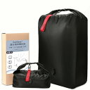Vacbird トラベルポーチ 圧縮袋 手巻き 衣類 旅行用 圧縮袋 2枚 押すだけ ナイロン圧縮袋 旅行 圧縮バッグ 真空 収納袋 高密封 防水バッグ 防水 ...