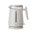 レコルト ダブルウォールガラスケトル 電気ケトル 湯沸かしケトル ガラス 800ml 900W 二層構造 空焚き防止機能 フタが外せる RDG-1 recolte Double Wall Glass Kettle (ホワイト)