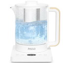 CHISHOU 電気ケトル 電気ポット 電気ケトル ガラスケトル 温度調節付 電気ポット 1.5L 湯沸かし器 ステンレス 自然保温力 空焚き防止機能 沸いたら...