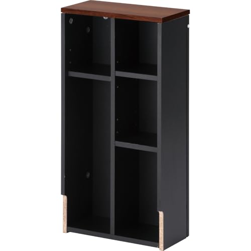 武田コーポレーション 【収納・トイレ・ラック】 ウォールナット/ブラック 30×15×58.5cm ヴィンテージ調トイレ収納ラック スリム H1-TSR15WAL 武田コーポレーション 【収納・トイレ・ラック】 ウォールナット/ブラック 30×15×58.5cm ヴィンテージ調トイレ収納ラック スリム H1-TSR15WAL