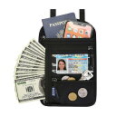 パスポートケース 首下げ RFID スキミング防止 セキュリティポーチ パスポートカバー 軽量 多機能 大容量 海外旅行 便利グッズ 首掛け ストラップ調節可 ...