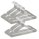 AYO ハンガー すべらない 衣類ハンガー 多機能収納 PVC特殊ラバー加工 50本組 hanger 洗濯 物干し 頑丈なハンガー 多機能ハンガー 滑り止め 衣類変形にくい 耐荷重 軽量 乾湿両用 PVCハンガー (