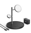 Anker MagGo Wireless Charging Station (3-in-1 Stand) Qi2対応 マグネット式 3-in-1 ワイヤレス充電...