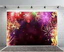 Qinunipoto 背景布 花火の背景 カラフル 子供の誕生日 2.1x1.5m 写真撮影用 写真 撮影用 人物撮影 子供撮影 ウェディングテーマ撮影背景布 ...