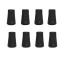 トレッキングポール ラバーキャップ 内径11mm ウォーキングポール バスケット ストックキャップ ゴム先 アクセサリー 取り替え 交換用 滑り止め 先端保護 汎用 登山 ハイキング 8個セット