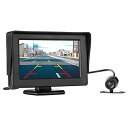 Antion 4.3インチLCDモニター バックカメラセット フロントカメラ兼用 リアカメラ ケーブル一本配線 シガーソケット給電 取り付け超簡単 12V 日本...