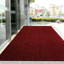 NEWSHOER 玄関マット 屋外 室内 滑り止め 業務用 家庭用 速乾 吸水 泥落とし 洗える エントランスマット 耐磨耗性 玄関 オフィス お店(レッド60*90)