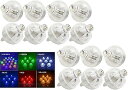 オーディオファン LED バルーンライト 15×14mm イルミネーション クリスマス パーティ 結婚式などの演出に (7色×2点)14点セット