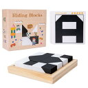 Refoiner パズル 子供 隠しブロック おもちゃ 知育パズル ジェンガ 子供向け 知育玩具 木製パズルゲーム 脳トレ 高齢者向け 3歳以上子供 大人 黒と...