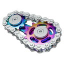 VOFOLEN フィジェットトイ ストレス解消 グッズ ハンドスピナー 自転車用チェーン メッキ カラフルな色 かっこいい メタルフィジェット 高級 滑らかなベ...