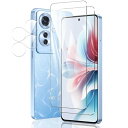 WHskyee OPPO Reno11 A 用の ガラスフィルム + カメラフィルム 【2枚液晶保護フィルム+ 2枚レンズ保護フィルム】硬度9H 【日本旭硝子素...