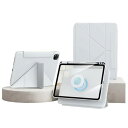 縦置き For iPad 11/iPad 10 ケース 分離式 iPad 第11世代 10世代ケー (2025/2022)ス ペン収納 マグネット式 取り外し可能 クリアケース オートスリープ 三つ折り 4段階 角度 変更,ホワイト