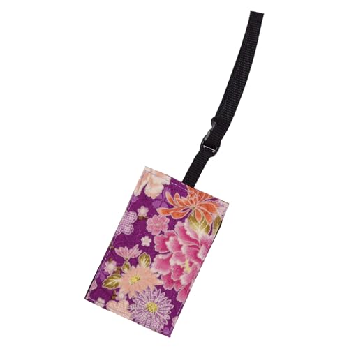 Funs(ファンス) トラベルグッズ 荷物タグ ネームタグ 和柄 ラゲッジタグ スーツケース 日本製 made in Japan 牡丹 パープル VFS-561112PUR