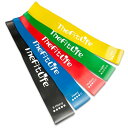 TheFitLife トレーニングチューブ 筋トレチューブ フィットネスチューブ (黄/緑/赤/青/黒)
