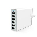 Anker PowerPort 6(60W 6ポート USB急速充電器) iPhone / iPad / iPod / Xperia / Galaxy / Ne...