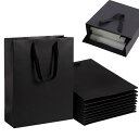 Esforzarse 15x6x20cm 縦型紙袋、10枚セット 紙袋 ギフトバッグ 手提げ袋 ラッピング袋 クラフト 無地 厚手 プレゼント袋 ギフトふくろ ...