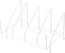 ヨシカワ 日本製 フライパンラック シンク下 ホワイト 幅23.5×奥行き34×高さ20.2cm 1305743